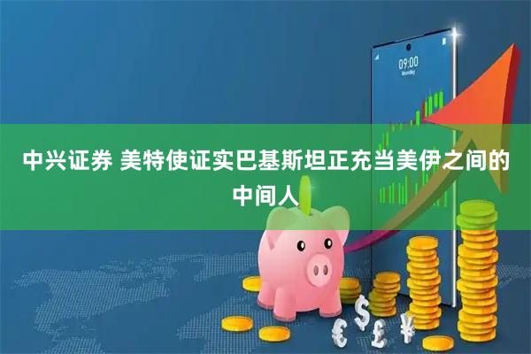 中兴证券 美特使证实巴基斯坦正充当美伊之间的中间人