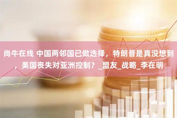 尚牛在线 中国两邻国已做选择，特朗普是真没想到，美国丧失对亚洲控制？_盟友_战略_李在明